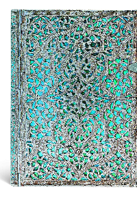 PAPERBLANKS FILIGRANA PLATEADA AZUL MAYA ULTRA LINEAS