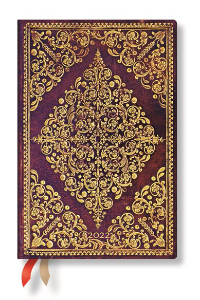 PAPERBLANKS VIOLETA 2022 MINI DIA POR PAG TAPA DURA CINTA ELASTICA