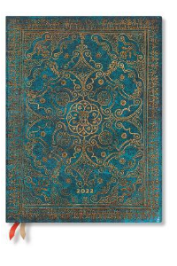 PAPERBLANKS Azure 2022 ULTRA DÍA POR PÁGINA TAPA DURA CIENTA ELASTICA