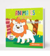 BILINGÜE DE BAÑO ANIMALES DE LA JUNGLA