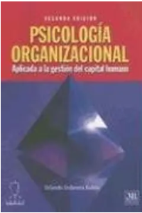 PSICOLOGIA ORGANIZACIONAL 2DA ED