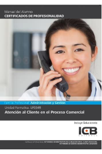 Uf0349: Atención al Cliente en el Proceso Comercial