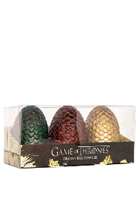 GAME OF THRONES: SCULPTED DRAGON EGG VELAS (SET OF 3)