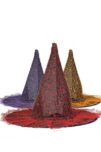 DECORACION HALLOWEEN SOMBRERO BRUJA