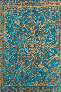 PAPERBLANKS Azure 2022 ULTRA DÍA POR PÁGINA TAPA DURA CIENTA ELASTICA