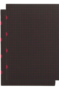 PAPERBLANKS CUADERNO CIRCULO NEGRO EN ROJO NEGRO EN ROJO A4 LINEAS