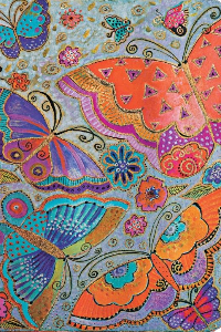 PAPERBLANKS LAUREL BURCH PLAYFUL CREATIONS / FLUTTERBYES / MIDI / EN LINEAS