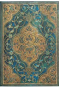 PAPERBLANKS Turquoise Chronicles 2022 MIDI PAGS HORIZ CINTA ELASTICA