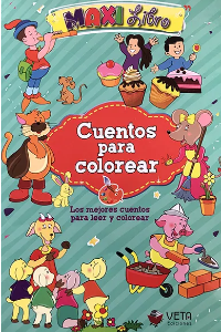 MAXI LIBRO CUENTOS PARA COLOREAR