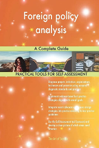 FOREIGN POLICY ANALYSIS: A COMPLETE GUIDE , BLOKDYK, GERARD