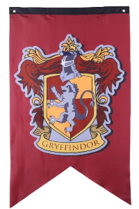 BANDERA ESTANDARTE HARRY POTTER CASAS GRIFFYNDOR