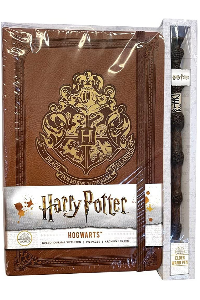 HARRY POTTER: HOGWARTS TAPA DURA JOURNAL AND ELDER WAND PEN SET