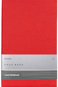 HUGO BOSS - NOTEBOOK A5 ESSENTIAL STORYLINE RED LINED