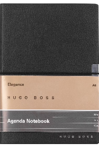 HUGO BOSS - NOTEBOOK A6 ELEGANCE STORYLINE BLACK AGENDA