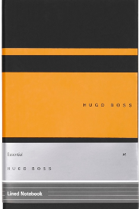 HUGO BOSS - NOTEBOOK A5 ESSENTIAL GEAR MATRIX YELLOW LINED