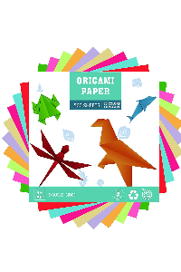 ORIGAMI PAPER 500 SHEETS CUADRADO DE 6 PULGADAS, 20 COLORES VARIOS