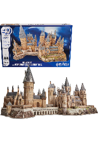 4D BUILD. HARRY POTTER. HOGWARTS CASTLE. KIT DE MODELO 4D DE CARTON RIGIDO.