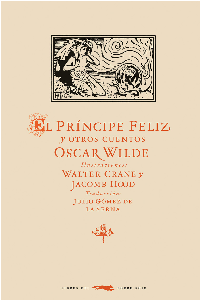 EL PRINCIPE FELIZ Y OTROS CUENTOS. OSCAR WILDE