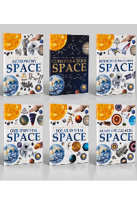 SPACE - COLLECTION OF 6 BOOKS: KNOWLEDGE ENCYCLOPEDIA FOR CHILDREN. WONDER HOUSE BOOKS.