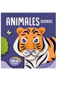ANIMALES SALVAJES. POP UP. PARA APRENDER. MARIA DOLORES MAESO FERNANDEZ.