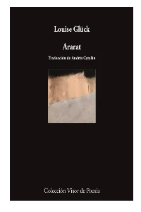ARARAT. LOUISE GLUCK.