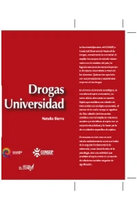 DROGAS Y UNIVERSIDAD